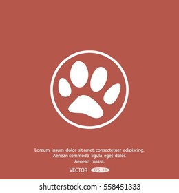 animal paw icon