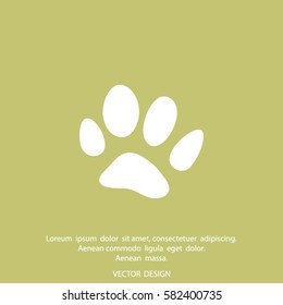 animal paw icon