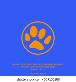 animal paw icon
