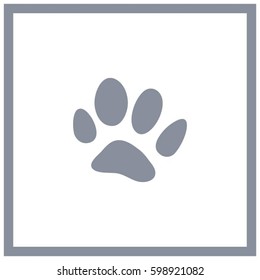 animal paw icon