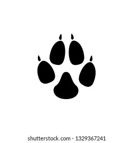 animal paw icon illustration isolated vector sign symbol, Cat paw icon. Simple illustration of cat paw vector icon for web design. eps10
