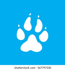 animal paw icon illustration isolated vector sign symbol
