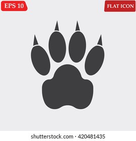 Animal Paw icon vector