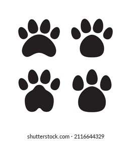 Animal Paw Icon Vector Design Template Illustration Sign And Symbol