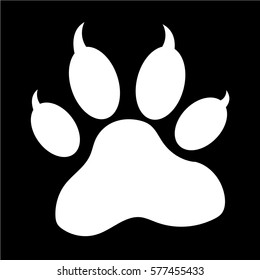 animal paw print icon