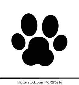 Animal Paw Print Icon Illustration design