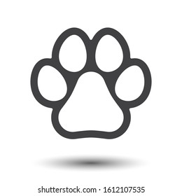 Dog paw outline Images, Stock Photos Vectors Shutterstock