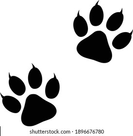 Animal Paw Print Vector illustration