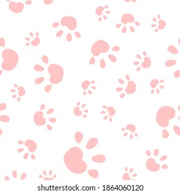Fondo simple del patrón sin soldadura de la pata de animales. EPS10 de ilustración vectorial