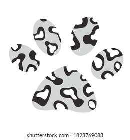 Animal Paw Silhouette, vector, illustration