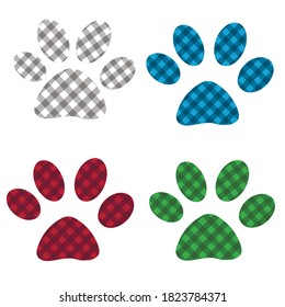 Animal Paw Silhouette, vector, illustration