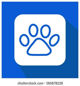 Animal paw vector icon