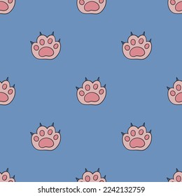 Patrón sin fisuras del vector de pezuña animal. Recortar el fondo de repetición para textiles, diseño, tela, cubierta, etc.	
