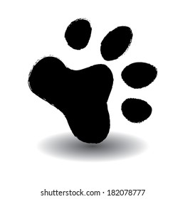 animal paws. vector illustration