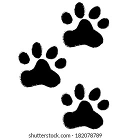 animal paws. vector illustration