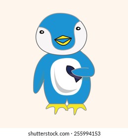 animal penguin cartoon theme elements