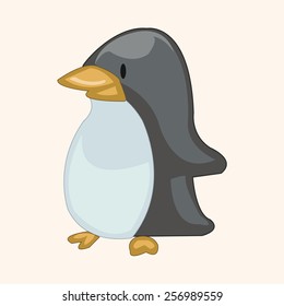 animal penguin cartoon theme elements