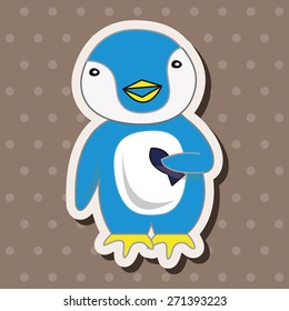 animal penguin cartoon theme elements