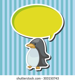 animal penguin cartoon theme elements