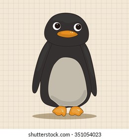 animal penguin cartoon theme elements