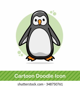 animal penguin doodle