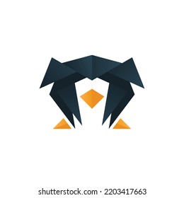 Animal Penguin Modern Logo Design