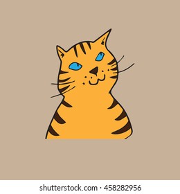 Animal pet cat cartoon drawing