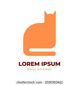 Animal pet cat logo icon symbol design 