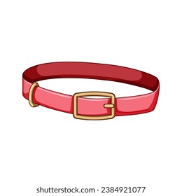 animal pet collar cartoon. puppy canine, domestic cat, sign care animal pet collar sign. isolated symbol vector illustration