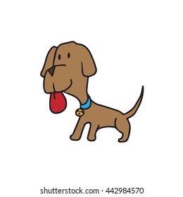 Animal pet dog cartoon drawing