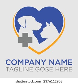 Animal and Pet Logo Designs, veterinary vector , pet clinic logo, Animal Hospital, Clinic Dog and Cat Logo Symbol DesignAnimal and Pet Logo Designs. Ikon lintas pertolongan pertama Paw.