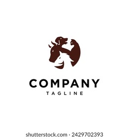 Icono de logotipo de animal doméstico template.eps
