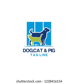 animal pet logo vector