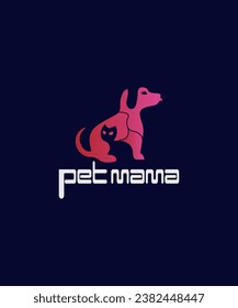 Animal pet logo vector dog and cat icon logo