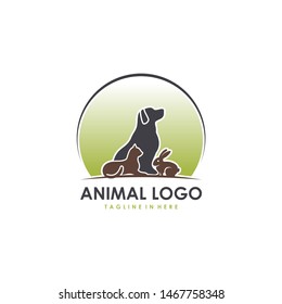 animal pet logo vector template