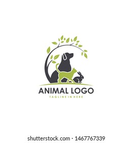 animal pet logo vector template