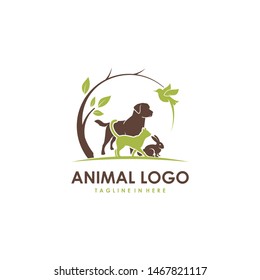 animal pet logo vector template