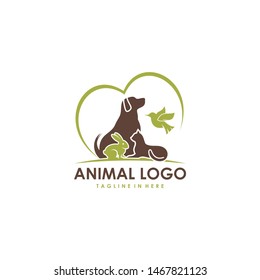 animal pet logo vector template