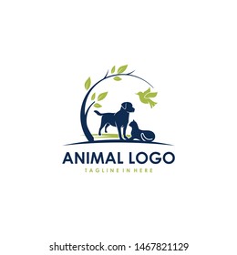 animal pet logo vector template