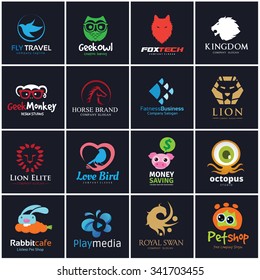 Animal and Pet Shop Logo Set