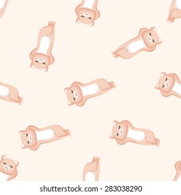 animal pig cartoon ,seamless pattern