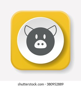 animal pig icon