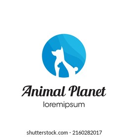 Animal Planet Logo Symbol Template Design Stock Vector (Royalty Free