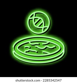 animal plant tissues pharmaceutical production neon light sign vector. animal plant tissues pharmaceutical production illustration
