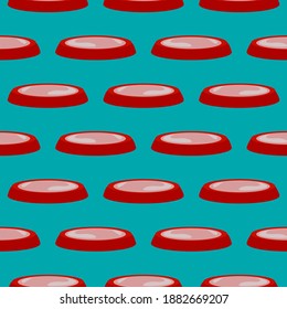 Animal plate , seamless pattern on a blue background.
