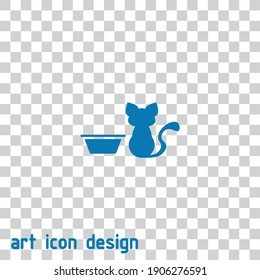 icono del vector de placa animal en un fondo abstracto