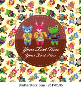 animal play music card