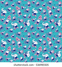 animal play music.vector background