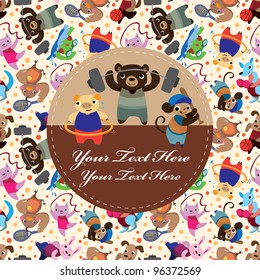 animal play sport card