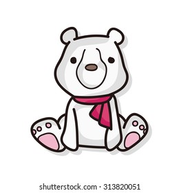 animal polar bear doodle